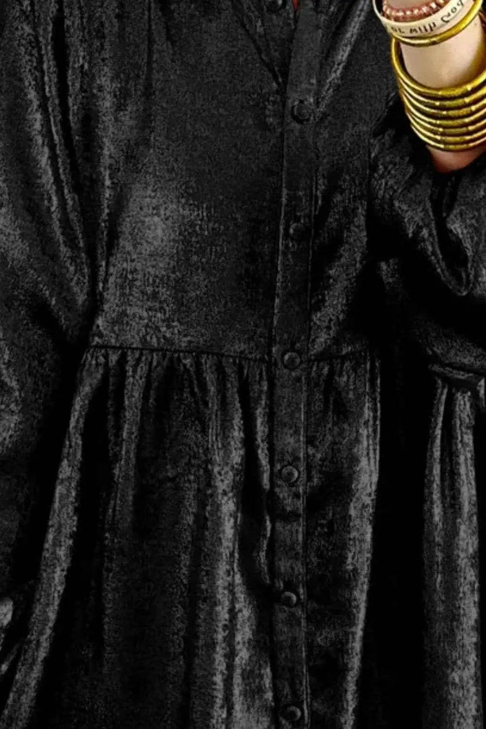 Shimmering metallic mini dress - Love Salve